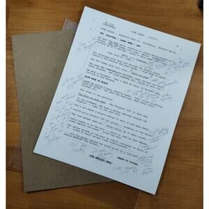 AMC TWD Walking Dead Ep 1124 Rest in Peace Script Page Supply Drop Exclusive